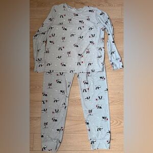 ARDENE - Ultra Soft - Gray Pajamas with Dog Puppy Print